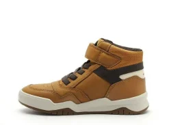 Geox J PERTH GARCON J367RF Marron Baskets Montantes Garçon