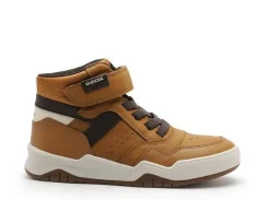 Geox J PERTH GARCON J367RF Marron Baskets Montantes Garçon