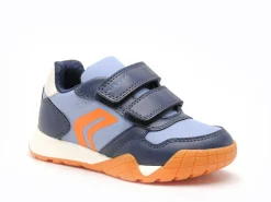 Geox J RANNE BOY J65NEA Bleu Baskets Basses Garçon