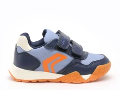 Geox J RANNE BOY J65NEA Bleu Baskets Basses Garçon