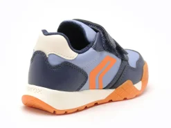 Geox J RANNE BOY J65NEA Bleu Baskets Basses Garçon