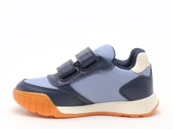 Geox J RANNE BOY J65NEA Bleu Baskets Basses Garçon