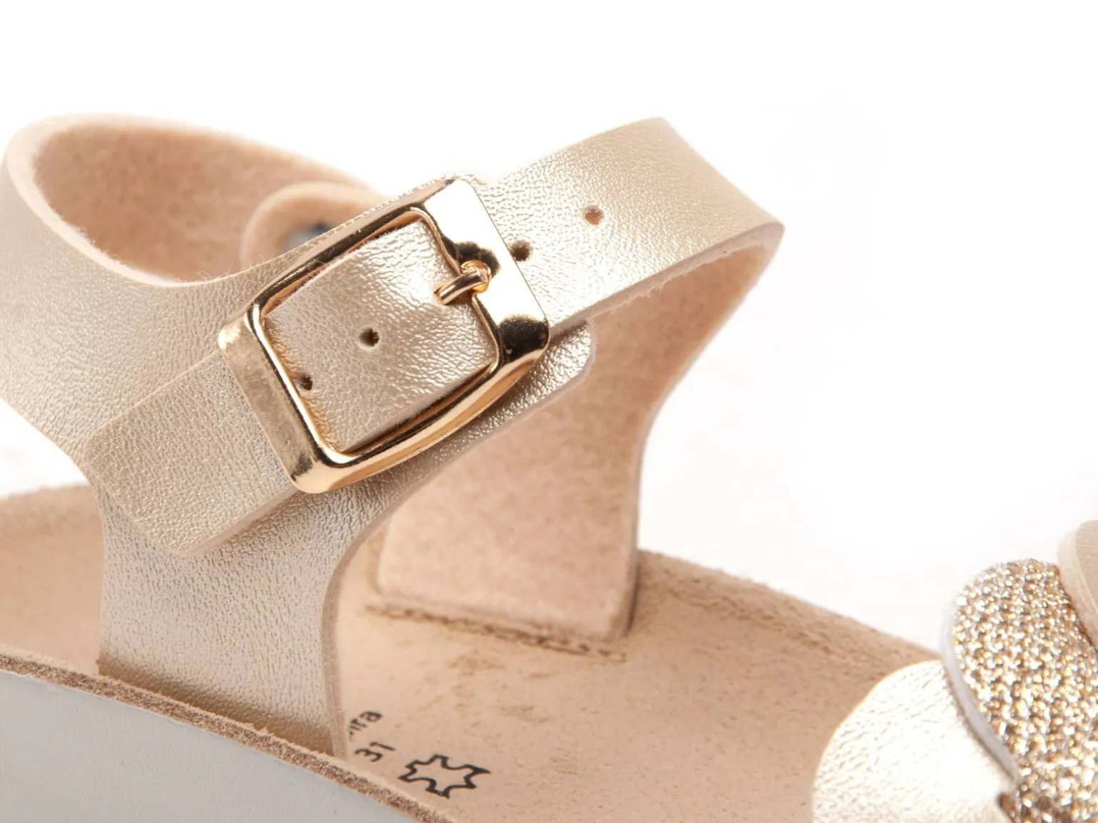Geox J SANDAL COSTAREI GI J55EAE Or Sandales Fille