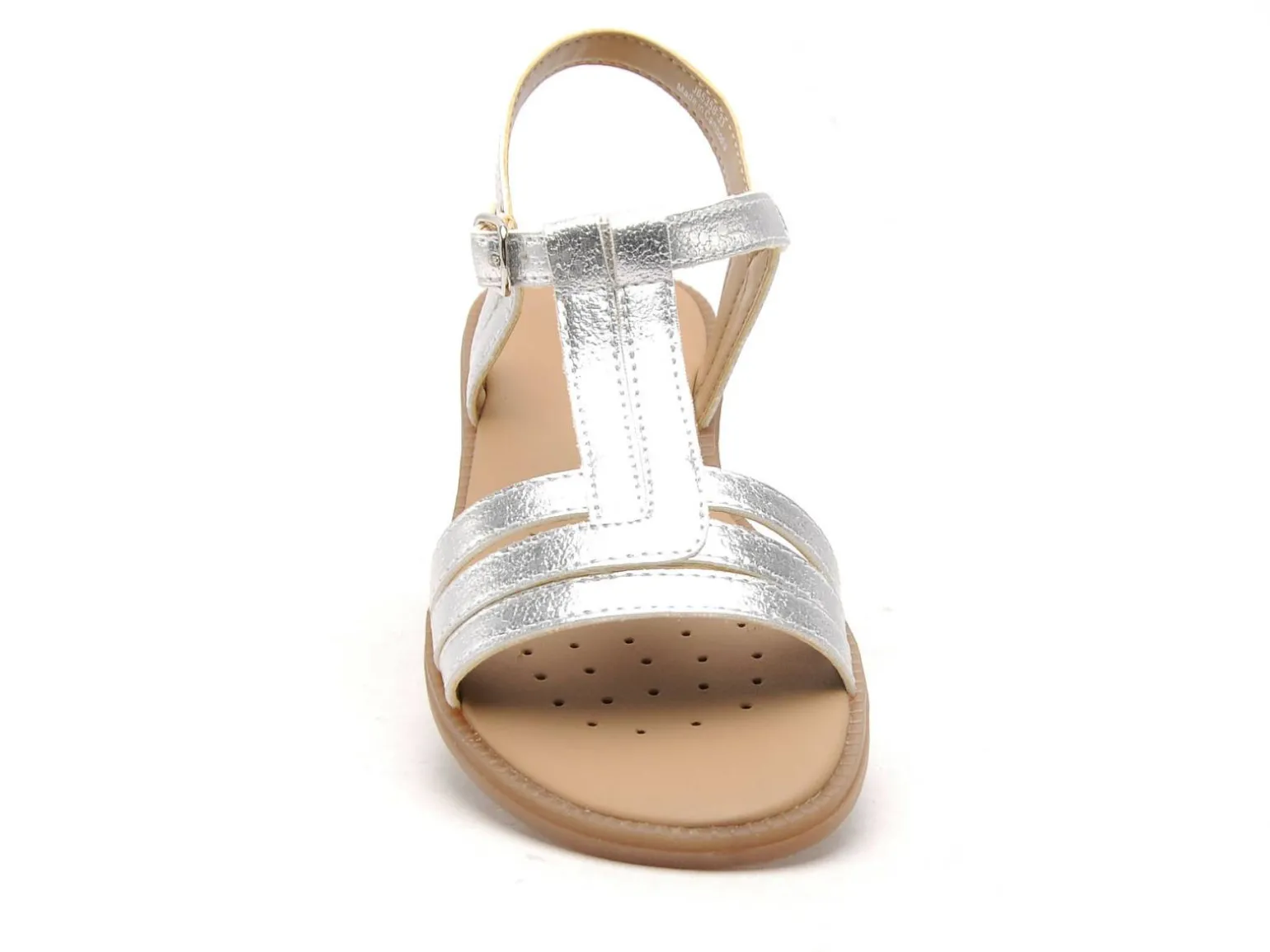 Geox J SANDALE KARLY FILL J6535B Argent Sandales Fille