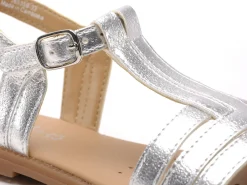 Geox J SANDALE KARLY FILL J6535B Argent Sandales Fille