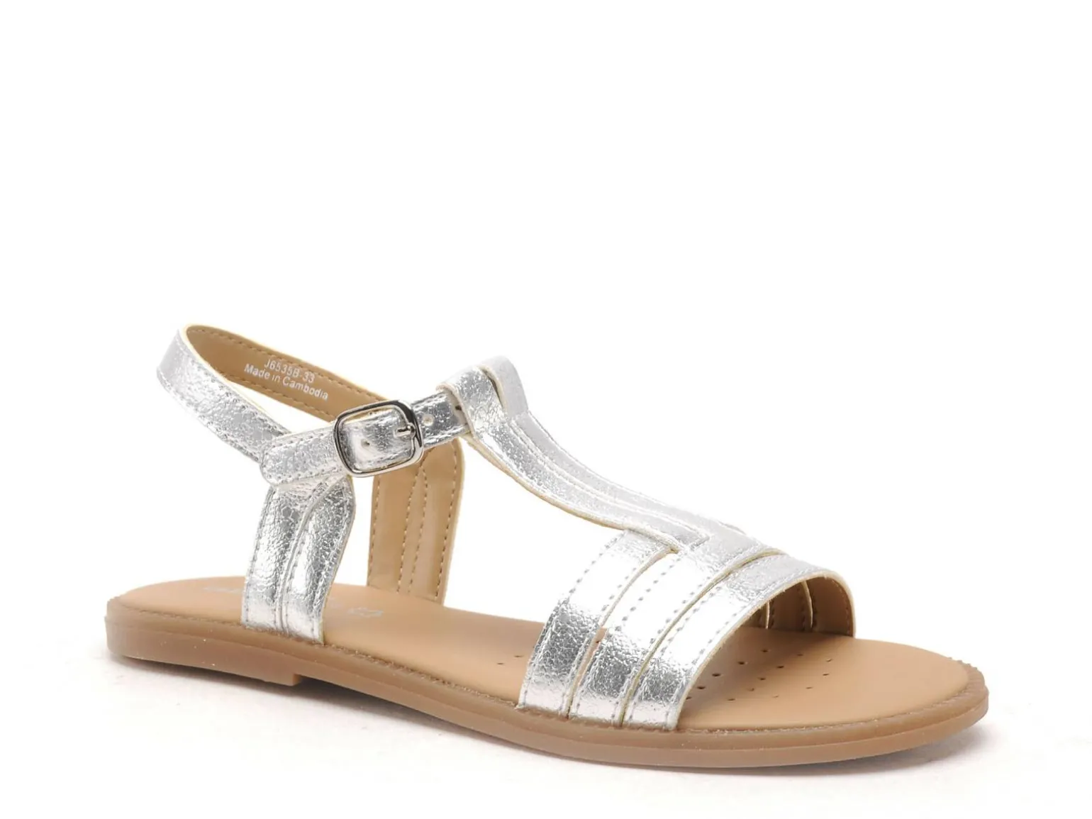 Geox J SANDALE KARLY FILL J6535B Argent Sandales Fille
