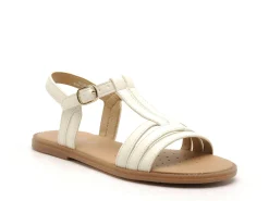 Geox J SANDALE KARLY FILL J6535B Blanc Sandales Fille