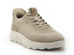 Geox U55MPA Beige Baskets Basses Homme