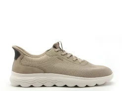 Geox U55MPA Beige Baskets Basses Homme