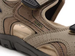 Geox UOMO SANDALE STRADA U8224D Beige Sandales Homme