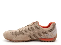 Geox U SNAKE ORIGINAL U55MNA Beige Baskets Basses Homme