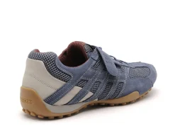 Geox U SNAKE ORIGINAL U55MNA Bleu Baskets Basses Homme
