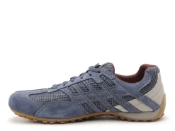 Geox U SNAKE ORIGINAL U55MNA Bleu Baskets Basses Homme