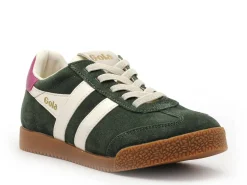 Gola Baskets ELAN CKA538 Vert Baskets Basses Fille