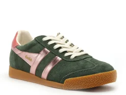 Gola BASKETS ELAN GLITZ CLB490 Vert Baskets Basses Femme