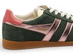 Gola BASKETS ELAN GLITZ CLB490 Vert Baskets Basses Femme