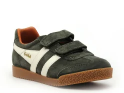 Gola Baskets HARRIER STRAP CKA192 Kaki Baskets Basses Garçon