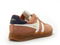 Gola CYCLONE CLB762 Orange Baskets Basses Femme