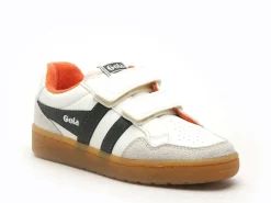 Gola EAGLE STRAP Blanc Baskets Basses Garçon