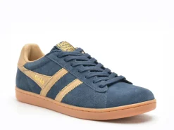 Gola EQUIPE II SUEDE Bleu Baskets Basses Homme