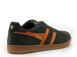 Gola EQUIPE2 SUEDE CMB387 Kaki Baskets Basses Homme
