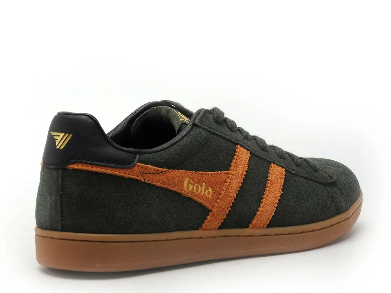 Gola EQUIPE2 SUEDE CMB387 Kaki Baskets Basses Homme