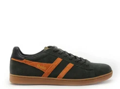 Gola EQUIPE2 SUEDE CMB387 Kaki Baskets Basses Homme