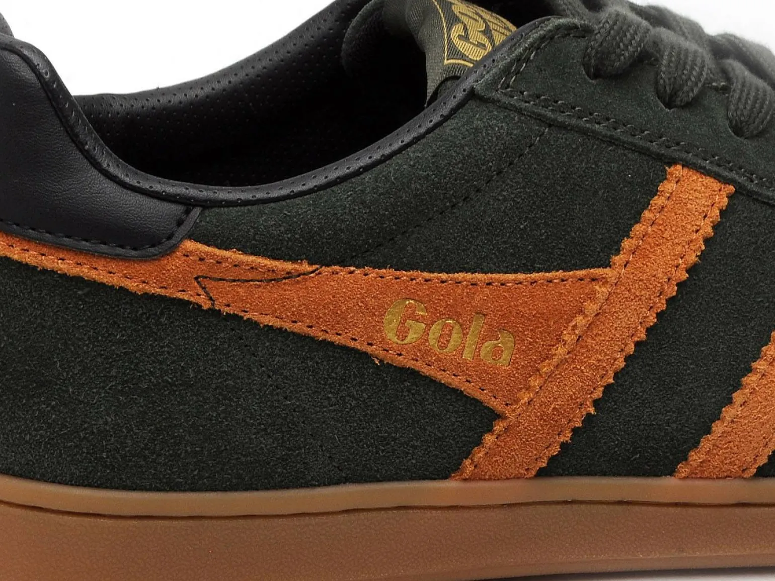 Gola EQUIPE2 SUEDE CMB387 Kaki Baskets Basses Homme