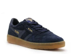 Gola HAWK SUEDE 86 CMB571 Bleu Baskets Basses Homme