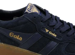 Gola HAWK SUEDE 86 CMB571 Bleu Baskets Basses Homme
