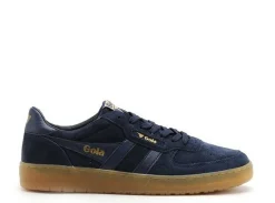 Gola HAWK SUEDE 86 CMB571 Bleu Baskets Basses Homme