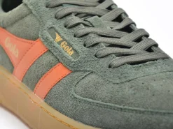 Gola HAWK SUEDE 86 Kaki Baskets Basses Homme
