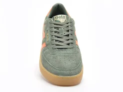 Gola HAWK SUEDE 86 Kaki Baskets Basses Homme
