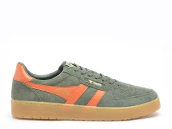 Gola HAWK SUEDE 86 Kaki Baskets Basses Homme
