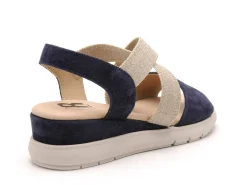 Gr GALATA Bleu Sandales à Talons Femme