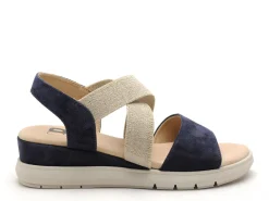 Gr GALATA Bleu Sandales à Talons Femme