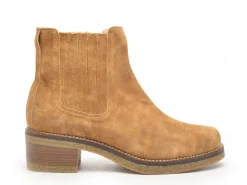 Gr LEOFIL Chelsea Marron Boots et Bottines à Talons Femme