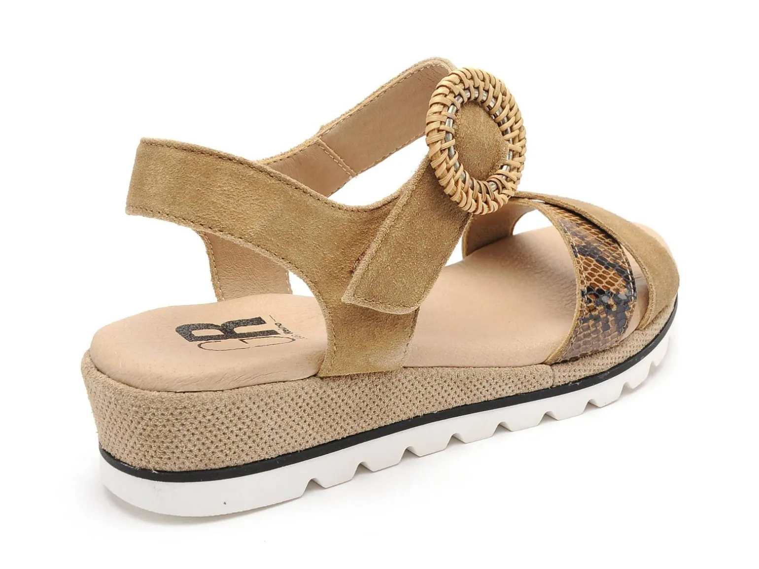 Gr MAGNABE Beige Sandales à Talons Femme