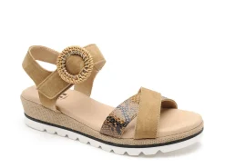 Gr MAGNABE Beige Sandales à Talons Femme