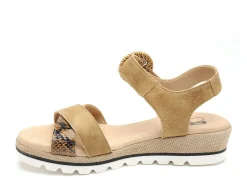 Gr MAGNABE Beige Sandales à Talons Femme