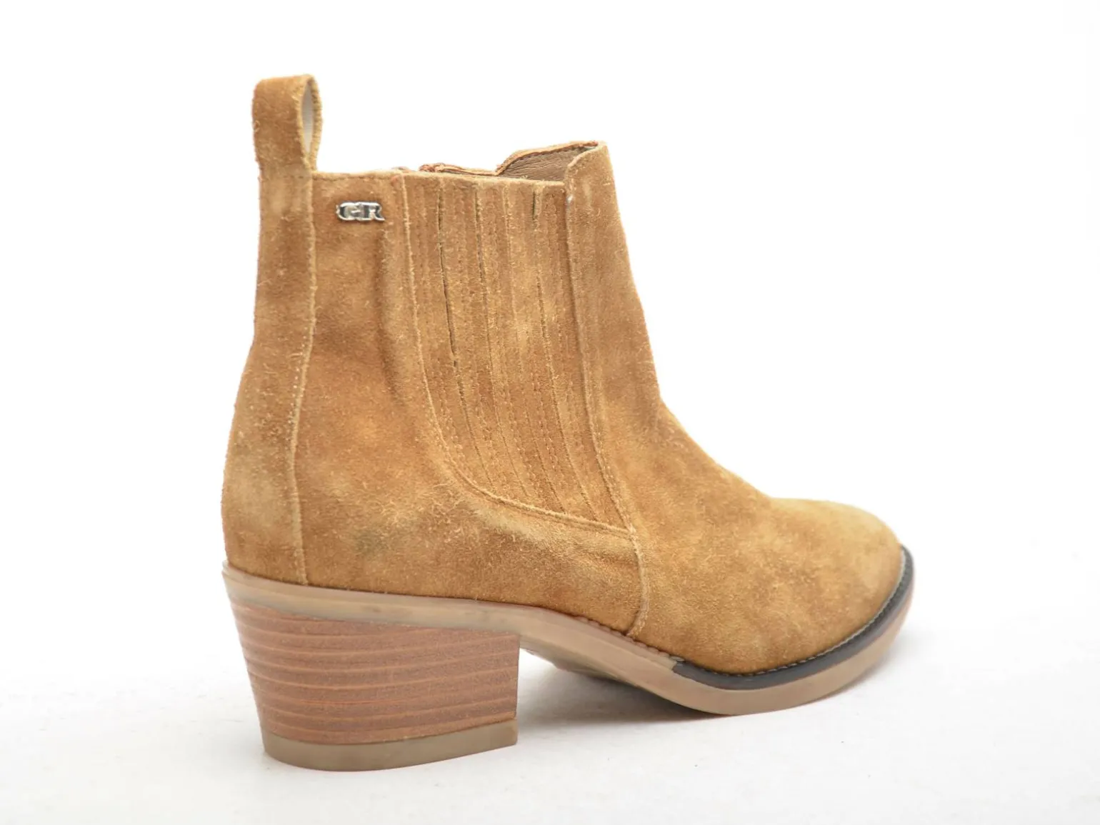 Gr MILANO chelsea Marron Boots et Bottines à Talons Femme
