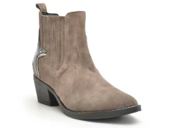 Gr MILOU Gris Boots et Bottines à Talons Femme