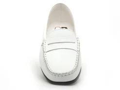 Gr MOZAR Blanc Mocassins Femme