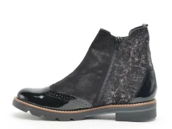Gr TIACLE Noir Boots et Bottines Plates Femme