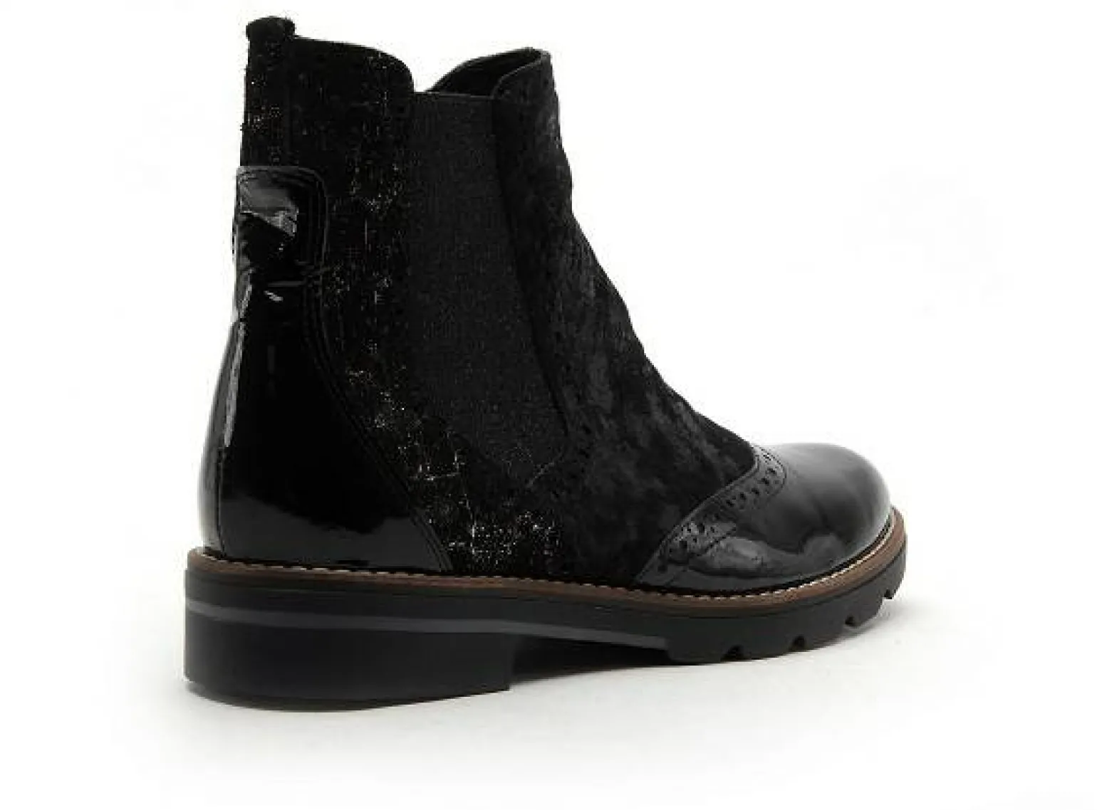 Gr TIACLE Noir Boots et Bottines Plates Femme