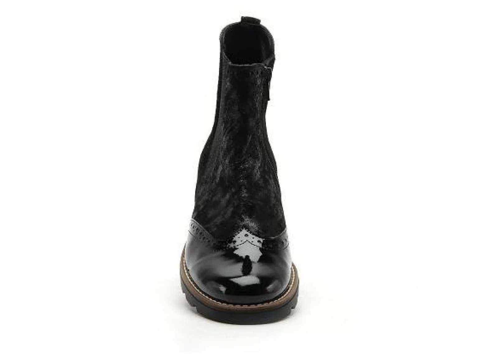 Gr TIACLE Noir Boots et Bottines Plates Femme