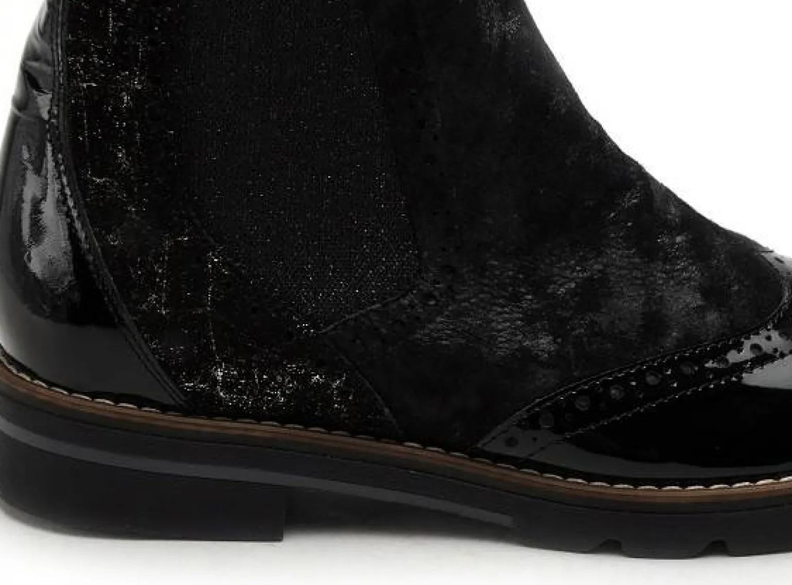 Gr TIACLE Noir Boots et Bottines Plates Femme