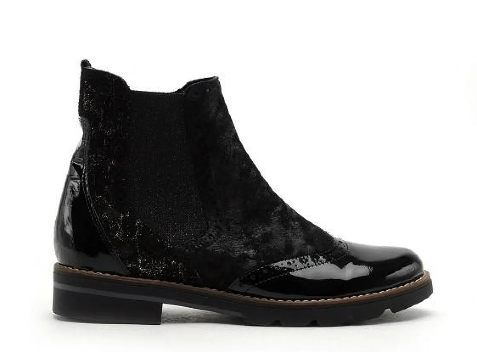 Gr TIACLE Noir Boots et Bottines Plates Femme