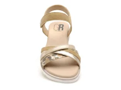 Gr XIABY Beige Sandales Plates Femme