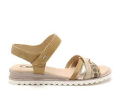 Gr XIABY Beige Sandales Plates Femme
